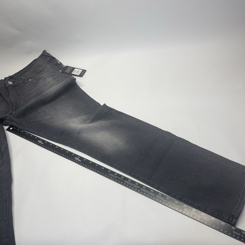 True Religion Herren Rocco SN Flap Relaxed Skinny Jeans Schwarz Denim Gr. 36 x 34 - Bild 5 von 11