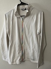 FILA Sport Women's Sweater Zip Up Running Jogging White Large