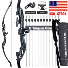 Archery 54" Takedown Recurve Bow for Right Hand Beginner Target Hunting Bow