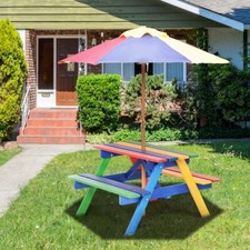 Seggiolino bambini set seggiolini mobili bambini giardino panca con ombrellone