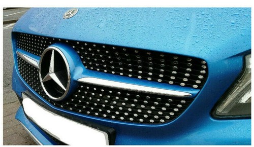 Mercedes Benz A Class W176 Front Grille Diamond Chrome Stickers/Decals - Picture 9 of 9