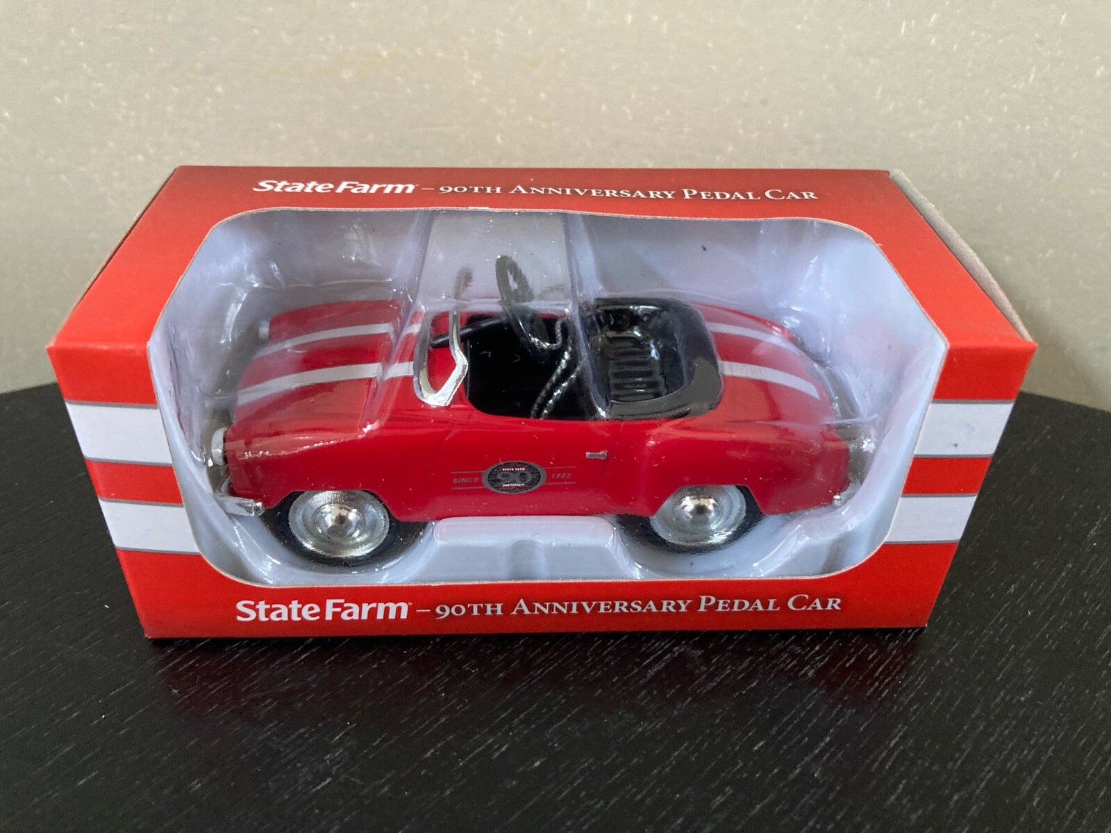 NEW State Farm 90th Anniversary Pedal Car 1:12 Scale Diecast Xmas Tree Ornament