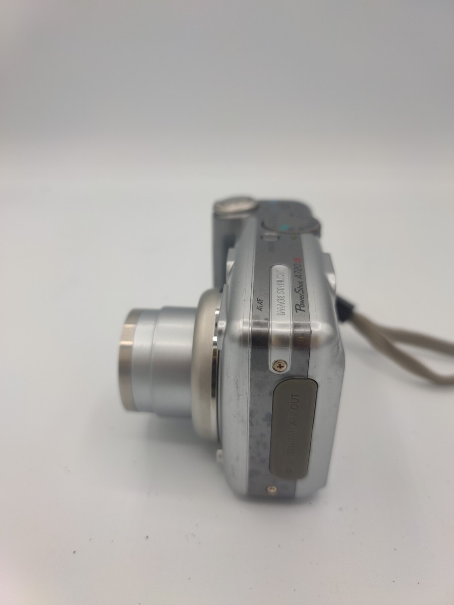 Canon PowerShot A720IS 8MP Digital Camera - Silver - TESTED