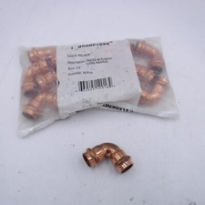 Legend Valve 450-003P 1/2" Press 90° Elbow Copper Pipe Fitting