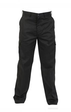 Image of 2 X Absolute Apparel Mens Cargo Trousers, 40” Waist, 30” Leg, Regular, Black