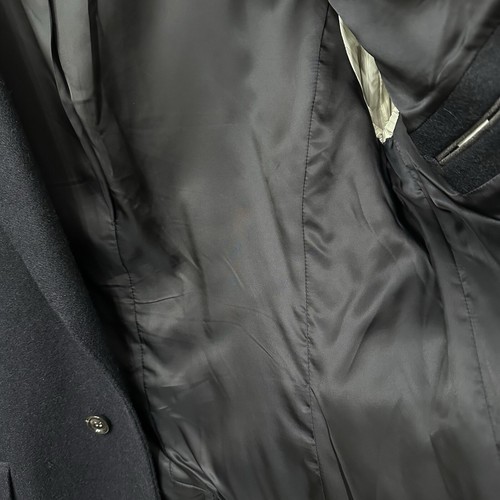 J Crew Jules Tournier French Wool Peak Lapel Topcoat Men’s Size 40S Navy Blue - Picture 7 of 13