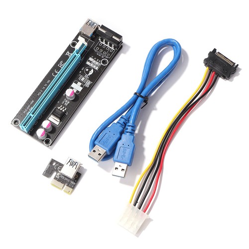 PCI-E Riser Card PCI Express 1x to 16x Extender Adapter for Graphics Card - Afbeelding 11 van 12