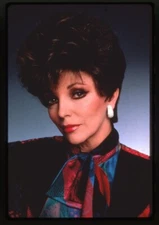 Dynasty Joan Collins Glamour Photo Shoot Original 35mm Transparency Stamped