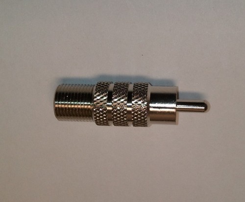 Conector coaxial tipo F de 10 piezas hembra a enchufe RCA macho adaptador conector TV - Imagen 1 de 2