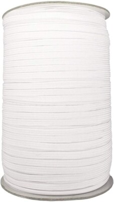 Weißer Gummizug - 4mm, 10mm, 24mm zum Nähen Schneiderbund