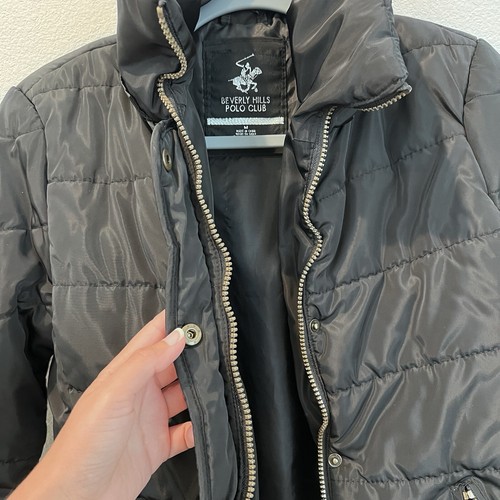 Beverly Hills Polo Club LIGHTWEIGHT PUFFER Jacket Women's Sz Medium Zip Up - Picture 5 of 15