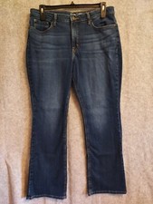 Lee Blue Denim Jeans Women's Size 16M Regular Fit Boot Cut Mid-Rise