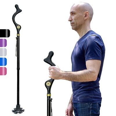 Walking Cane Foldable for Men & Women Seniors for BalanceSelf Standing Foldin...