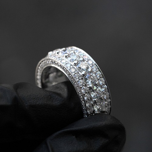 Splendida Fede Nuziale In Argento 925 Con Zirconi