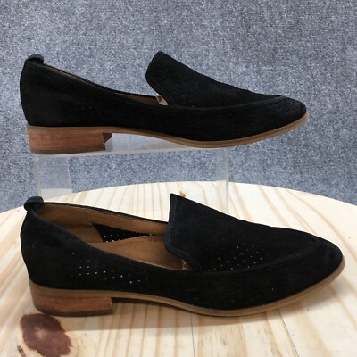 Susina Shoes Womens 9 M Keegan Perf Casual Slip On Loafer 96170072 Black Suede