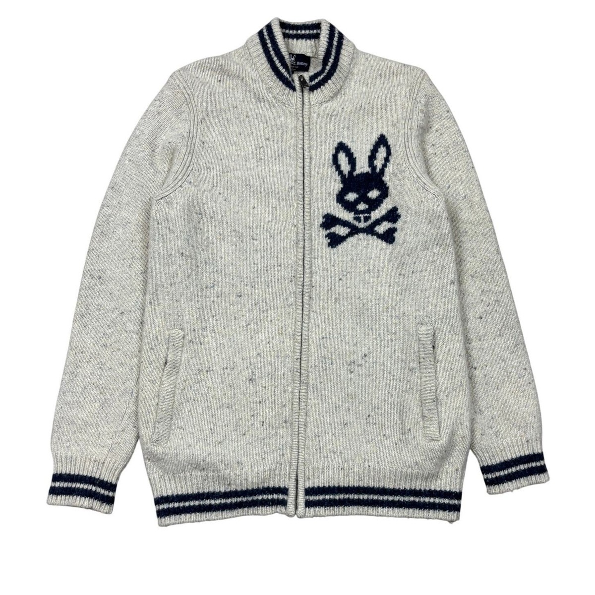 リバーシブル Psycho Bunny スプラッターダウンスカート2 2005 Zipper Jacket Psycho Bunny by Robert Godley Big Logo - Etsy