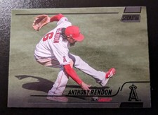 2022 Topps Stadium Club Baseball Anthony Rendon Black Foil Parallel #274 Angels