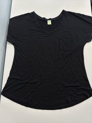 Honeydew Medium Black Short sleeve Pocketed Sleep Tee Womens Medium NEW (No tags - Picture 7 of 12