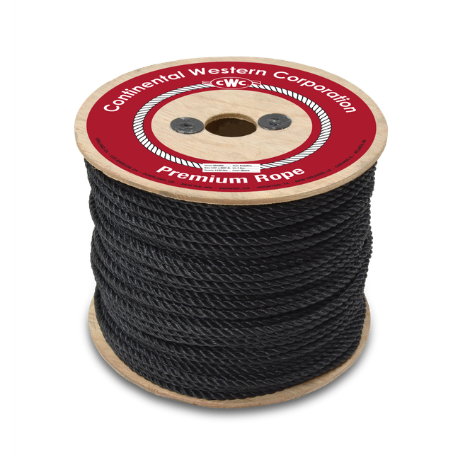 CWC 3-STRAND POLYPROPYLENE ROPE - 1\" X 600' BLACK | eBay