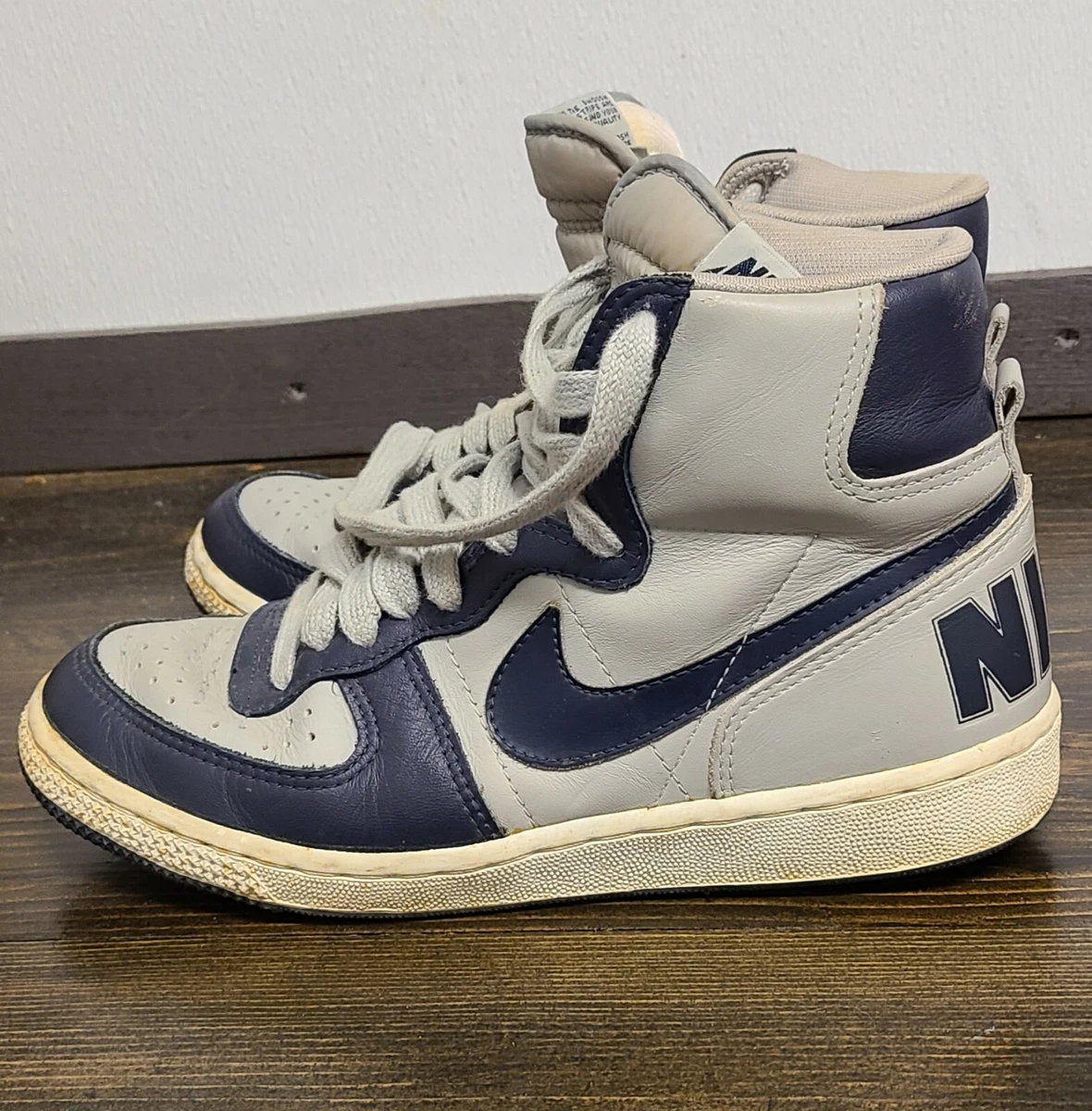 Nike Terminator High 1985 Big Vintage Grey 850608 TY Size US 7 1/2 without Box