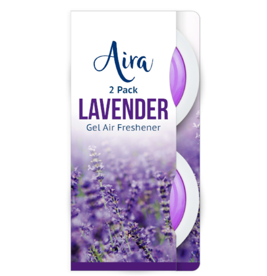4 Stick Ups Gel Air Freshener Lavender Fragrance Bin Car Fresh Bins