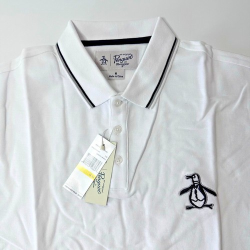 New Original Penguin XX M White Polo American Sporstwear Casual Ultra Fashion - Picture 5 of 7