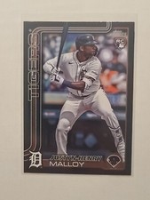 2025 Topps Series 1 Justyn-Henry Malloy RC #269 Black Parallel 58/74 Tigers