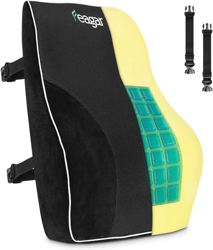 Cuscino Lombare in Memory Foam Cuscino Schienale per Sedia Ufficio, Auto, Divano