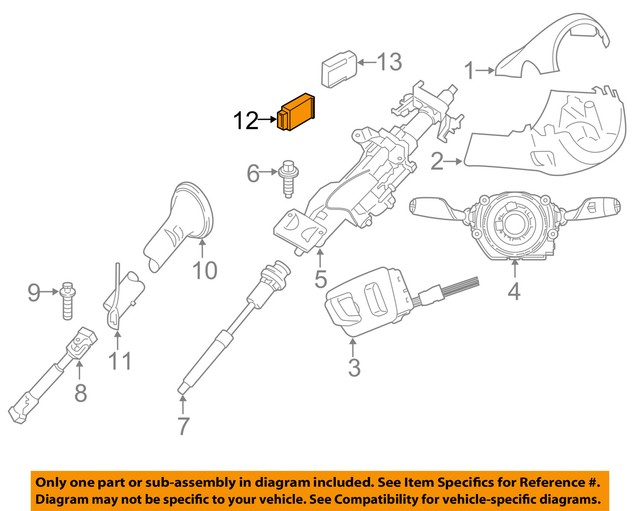 2016 BMW X5 Steering Column Control Module Id 32306865245 for sale