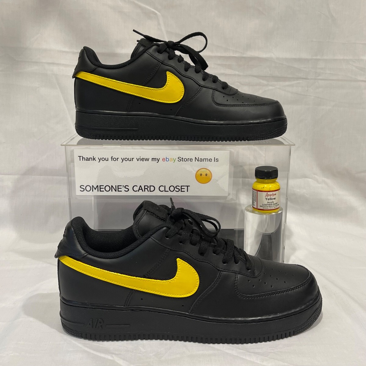 black air force yellow swoosh