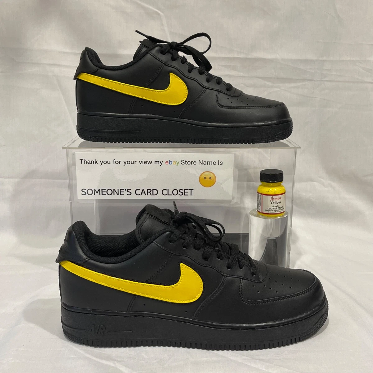 Las mejores ofertas en Nike Air Force 1 Custom Low Black | eBay