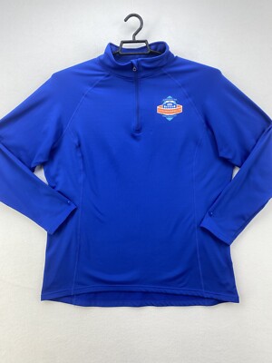 Super Bowl XLVI Host Committe 1/4 Zip Mens Size 2XL Indianapol NFL Football BLUE