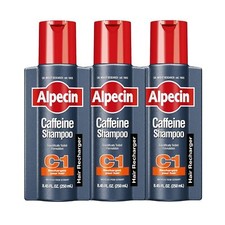 Alpecin C1 Caffeine Shampoo, 8.45 fl oz Pack of 3 , Caffeine Shampoo Cleanses