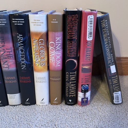 Left Behind series Books 1-12 Kingdom Come Babylon Rising 1-4 LaHaye Jenkins - Foto 4 di 23
