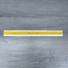 Dietzgen Drafting Ruler 1517P Vintage 12" Length USA Made #1708