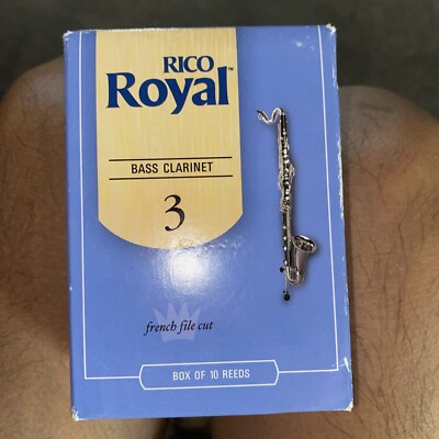 RICO ROYAL Eb E FLAT CLARINET REEDS 10 pc Strength 3 FRENCH FILE CUT ...