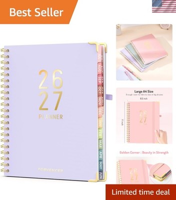 Purple 18- Calendar Planner 2026-2027: Efficient Weekly & Monthly Planning