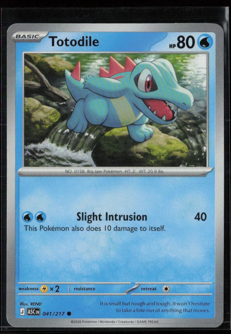 TOTODILE 041/217 Common Ascended Heroes Pokemon Near Mint