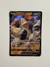 Regirock V 104/202 Pokemon Spada e Scudo Set Base Holo Carta Ultra Rara NM