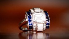 2Ct White Emerald Cut CZ Art Deco Engagement Wedding Ring In 925 Sterling Silver