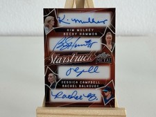2024 Leaf Metal Starstruck Mulkey Hammon Campbell Balkovec Quad Auto #SQ-7 1/1