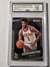24-25 Panini Prizm Black - Legends Oscar Robertson, Oscar Robertson #296 CCG 10