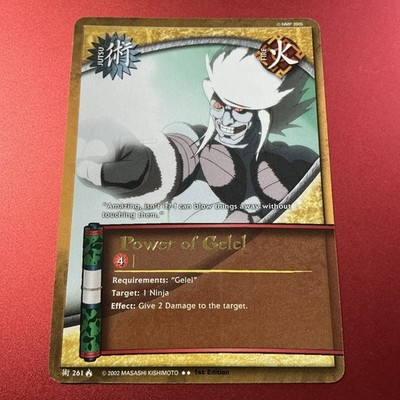 Naruto Collectible Card Game: Power of Gelel 261 Gold Text 1st Edition