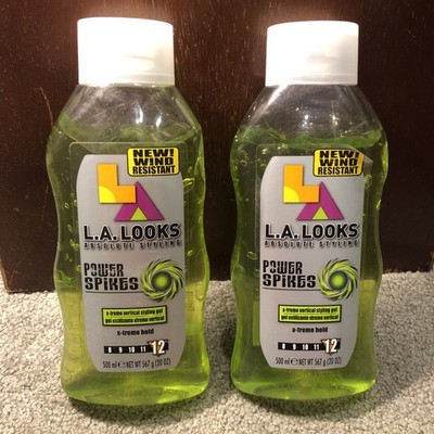 X2 LA Looks Absolute Styling Max Power Spikes Level 12 Hold Hair Gel, 20oz