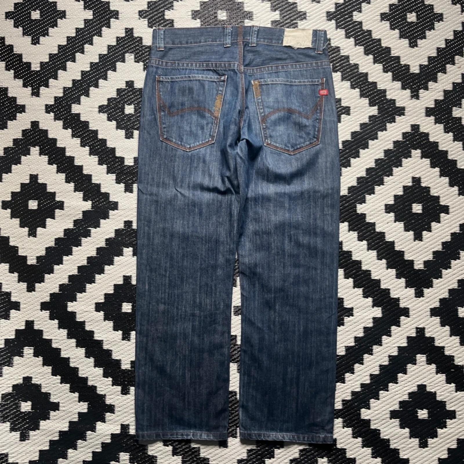 Vintage Dickies Straight Leg Navy Blue Denim Men’s Jeans | 36W 31L image 4