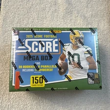 2025 Panini Score Football Mega Box (Factory Sealed) 150 NFL Trading Cards