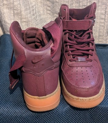 Nike Air Force 1 High SE Team Red Women 10 EXCELLENT CONDITION AF1 OG Box   