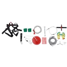 160 Feet Zip Line Kit for Kids and Adult up to 330Lb with galvanized iron Ziplin