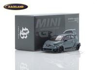 Fiat Abarth 595 Lb-Works X Abas Works 2024 Grau/Grey, Mini-Gt 1:64, MGT00995-L