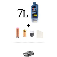 Hoffcar Service Kit 4 Filter Und 7L ÖL FüR Mercedes Klasse E (W211, S211) E200